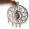 Clopotel de vant din metal cu capul lui Buddha, imagine 2
