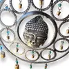Clopotel de vant din metal cu capul lui Buddha, imagine 3