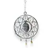 Clopotel de vant din metal cu capul lui Buddha