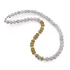 Colier Piatra lunii sfere 4-10mm, Jad olive discuri 8mm
