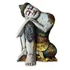 Decoratiune din lemn Buddha dormind