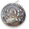 Decoratiune din lemn Schiva sculptat cu accente aurii, imagine 2