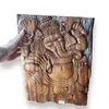 Decoratiune tablou din lemn sculptat, Ganesha, imagine 3
