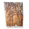 Decoratiune tablou din lemn sculptat, Ganesha