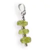 Pandantiv din Peridot discuri fatetate, bumbi si argint 925, 5-6mm
