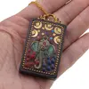 Pandantiv Feng Shui dreptunghiular cu Ganesha, imagine 3
