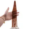 Sirag Granat Hessonit degrade sfere fatetate 4mm, 32-33cm, imagine 2