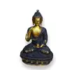 Statueta din bronz Buddha in postura yoga