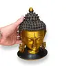 Statueta din bronz Cap Buddha, 20cm, imagine 3