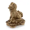 Statueta Feng Shui Chi Lin din alama, 8,5cm, imagine 2