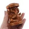 Statueta Feng Shui Ganesha din lemn, 8cm, imagine 3