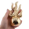 Statueta Feng Shui Minge de foc din metal auriu, 14cm, imagine 3