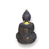 Statueta din bronz Buddha in postura yoga, imagine 2