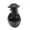 Suport ardere conuri parfumate cascada - backflow, Calugar pe barca, imagine 2