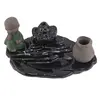 Suport ardere conuri parfumate cascada - backflow, Călugăr Zen si Vas din lut, imagine 2