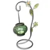 Suport lumanare cu borcan verde plat