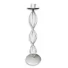 Suport lumanare spirala din metal, 35cm