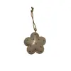 Decoratiune floare cu buline gri