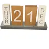 Calendar din lemn, placi