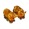 Set statuete bivol si vaca pe monede