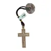 Accesoriu pentru geam cu cruce dreptunghiulara din lemn deschis