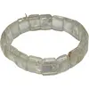Bratara lata cristal de stanca dreptunghiular pe elastic