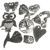 Brosa din cupru argintat, diverse modele 4-6cm