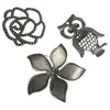 Brosa masiva din cupru argintat, diverse modele 7-8cm