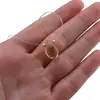 Colier cu fir transparent si brioleta fatetata din Citrin, argint 925, imagine 6