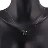 Colier cu fir transparent si brioleta fatetata din Turmalina, argint 925, imagine 5