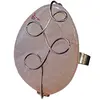 Inel reglabil Agat portocaliu oval, metal argintiu si sarma