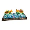 Statueta feng shui cu doua testoase dragon cu un pui isi pepita in spate