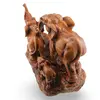 Statueta Feng Shui familie de elefanti, simbol al norocului, intelepciunii si stabilitatii, imagine 4