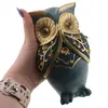 Statuete Feng Shui set trei bufnite, nu vezi raul, nu auzi raul, nu rostesti raul, imagine 3