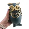 Statuete Feng Shui set trei bufnite, nu vezi raul, nu auzi raul, nu rostesti raul, imagine 5