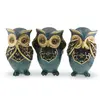 Statuete Feng Shui set trei bufnite, nu vezi raul, nu auzi raul, nu rostesti raul