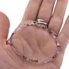 Bratara Ametist lavanda si Iolith banuti 3mm, Granat discuri fatetate 2mm, imagine 3