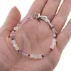 Bratara Ametist lavanda si Piatra lunii banuti 3-5mm, Granat discuri fatetate 2mm, imagine 3