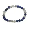 Bratara Jasp kiwi si Lapis Lazuli sfere, 6mm