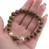 Bratara pe elastic Perle de cultura, bumbi aurii si Cuart druzy electroplacat auriu sfere 8mm, imagine 4