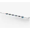 Bratara Scoica Abalone model Ying Yang oval cu montura argintie, imagine 2