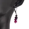 Cercei cu agatatoare din Mix agate colorate discuri fatetate 6mm si sfere fatetate 4mm, imagine 2