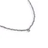 Colier Ametist sfere microfatetate si accesoriu argintiu, imagine 2