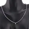 Colier Ametist sfere microfatetate si accesoriu argintiu, imagine 3