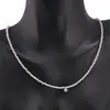 Colier Cristal de stanca sfere microfatetate si accesoriu argintiu, imagine 3