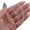 Colier Cristal de stanca sfere microfatetate si accesoriu argintiu, imagine 4