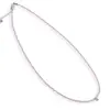 Colier Cuart roz sfere microfatetate si accesoriu argintiu