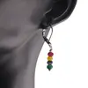 Set Cercei cu agatatoare si Colier din Mix agate discuri fatetate, 4mm, imagine 3
