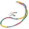 Set Cercei cu agatatoare si Colier din Mix agate discuri fatetate, 4mm