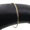 Bratara din cupru placat cu aur galben 18k, model impletit, imagine 2